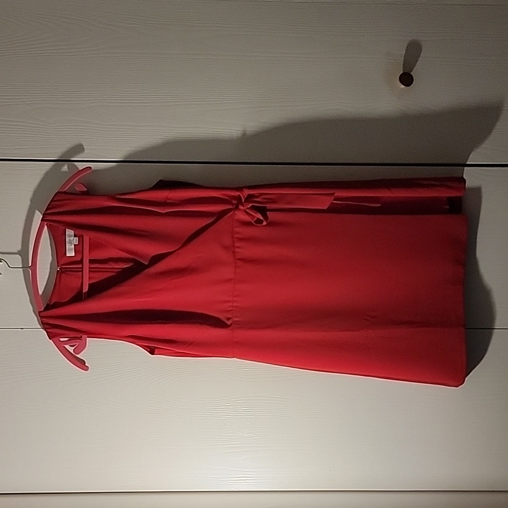 Deep V Red dress